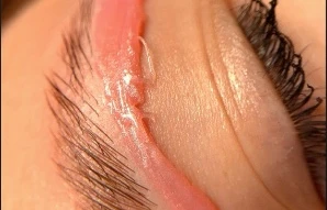 Brow wax application at Radiant Glow Skin Spa